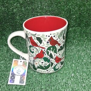 Peppermint & Pine Christmas Red Cardinal Coffee Mug